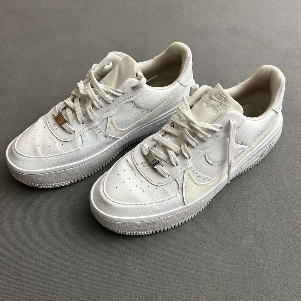 Nike Women's Air Force 1 PLT.AF.ORM Summit White Platform Sneakers